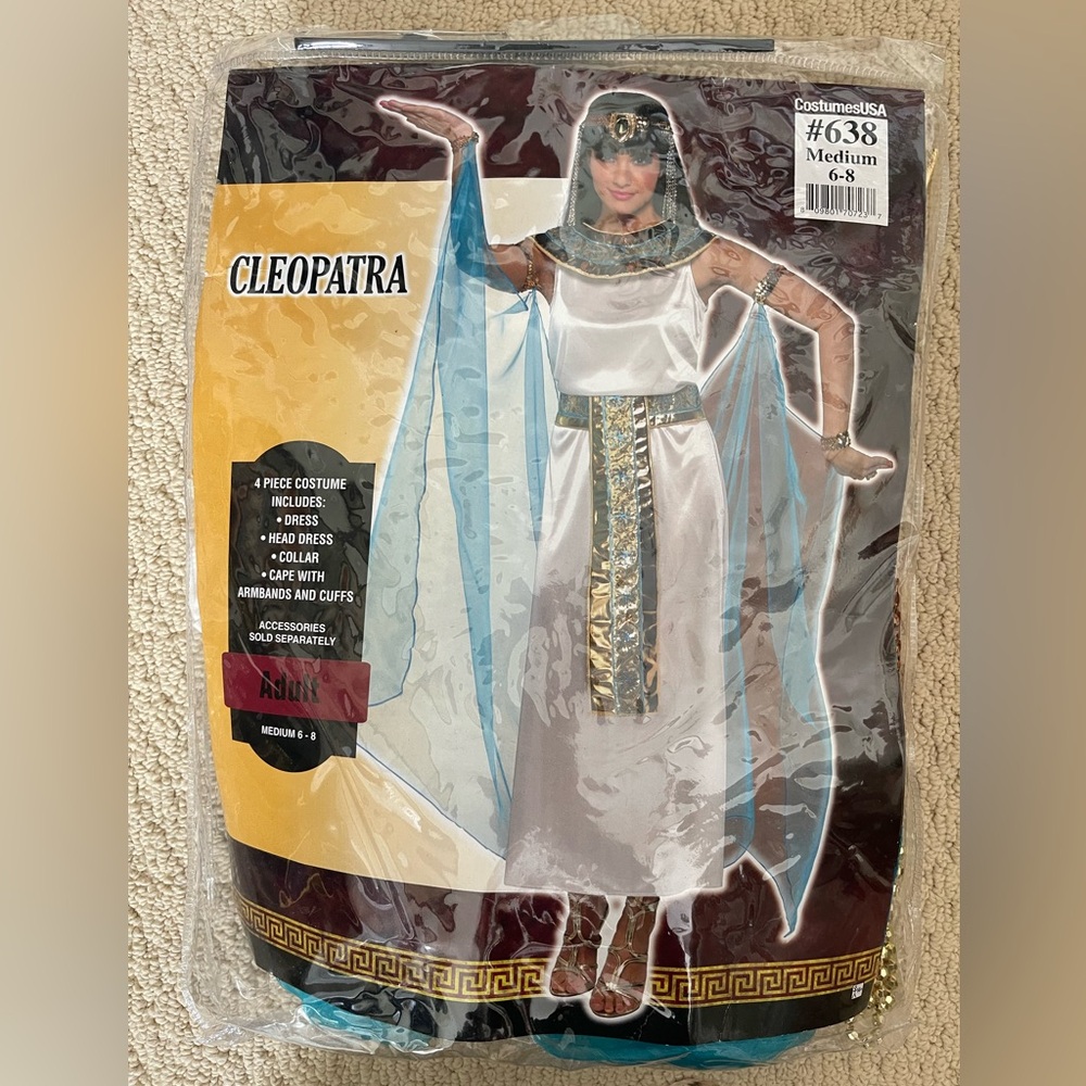 Cleopatra costume adult 6-8 medium
